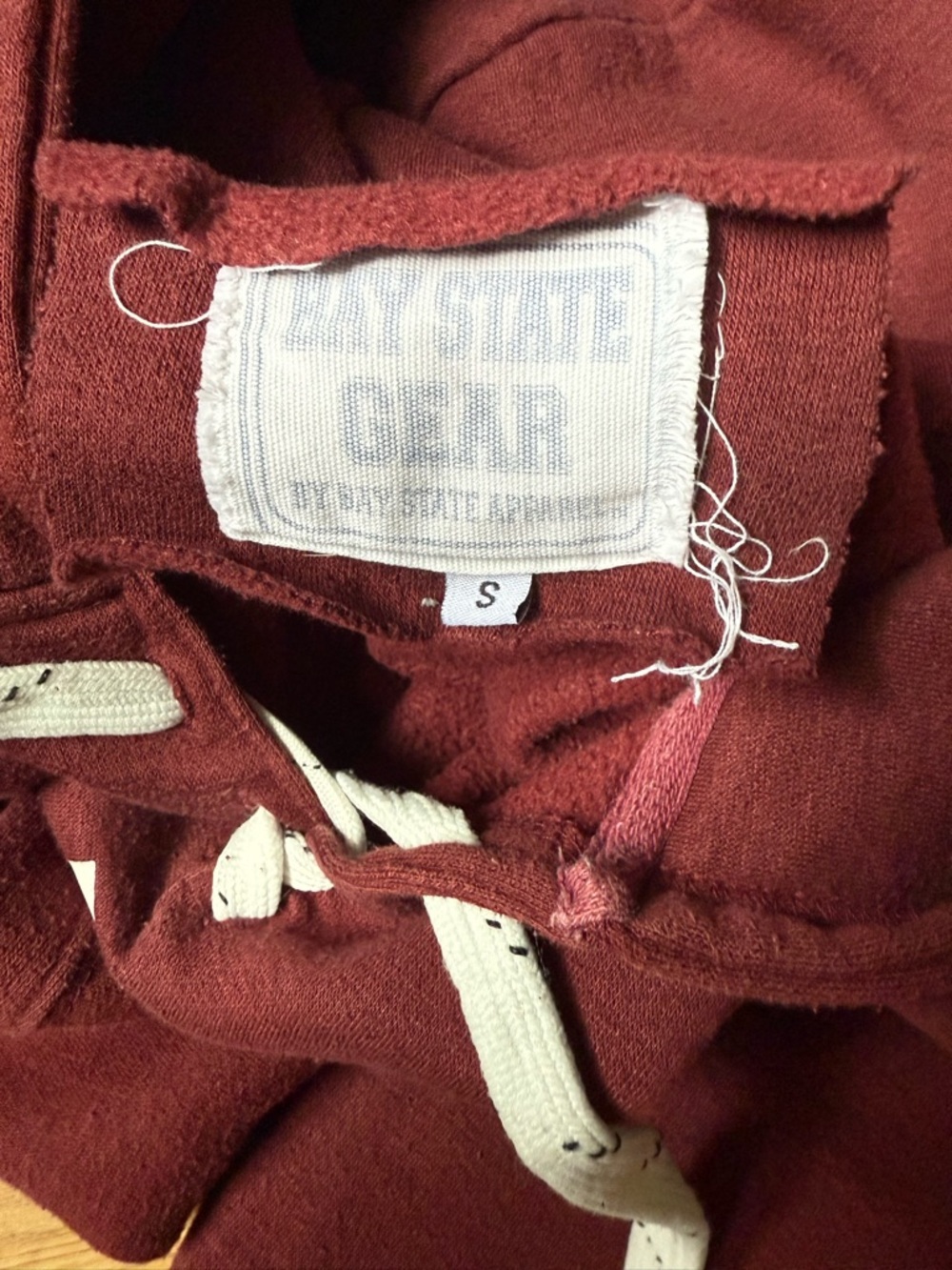 Maine Graphic Hoodie in Maroon - Picture 3 of 4